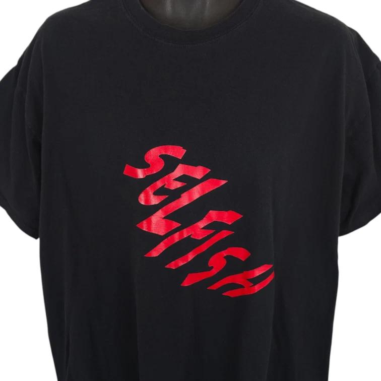 Selfish T Shirt Mens Size XL Black Red Streetwear 3XL
Selfish T Shirt Mens Size XL Black Red Streetwear 3XL