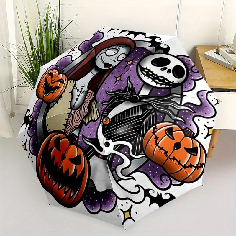 1pc Jack and Sally s Halloween Plan Pattern Automatic Umbrella is Fashionable and Good-Looking, a Portable 3-Fold Umbrella, Suitable for Tra
1pc Jack and Sally s Halloween Plan Pattern Automatic Umbrella is Fashionable and Good-Looking, a Portable 3-Fold Umbrella, Suitable for Tra