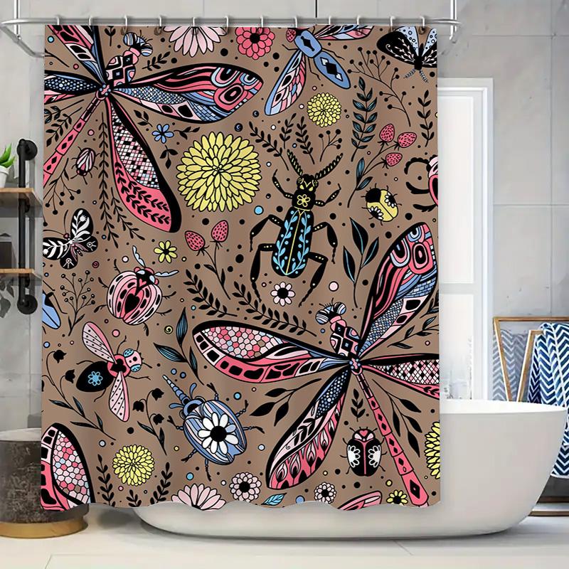 Bright Pink Flamingos Shower Curtain Waterproof Fabric For Bath Decorations Matching Hooks Included (Blue Background) W60H190(CM)-1 Pcs
Bright Pink Flamingos Shower Curtain Waterproof Fabric For Bath Decorations Matching Hooks Included (Blue Background) W60H190(CM)-1 Pcs