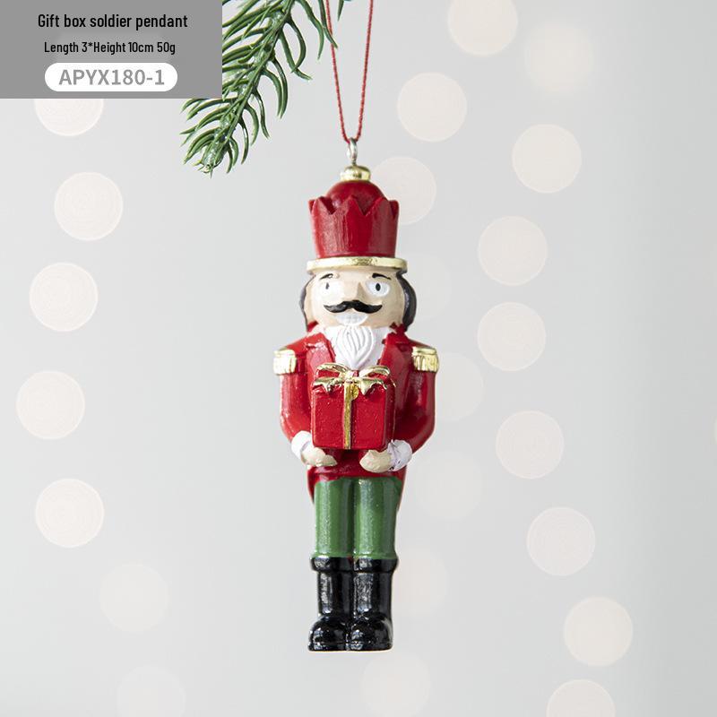 10CM Resin Nutcracker Soldier Pendant for Christmas Tree Decorations
10CM Resin Nutcracker Soldier Pendant for Christmas Tree Decorations