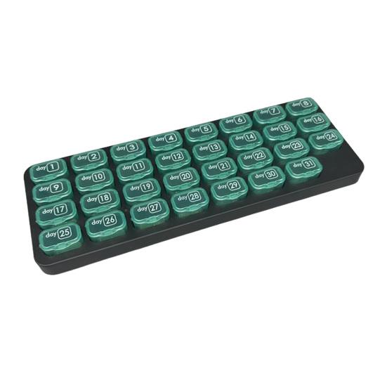 Monthly Pill Organizer 31 Day Portable Travel Pill Box with Numbered Compartments Easy Open Pill Case for Daily Medication And Supplement зелёный
Monthly Pill Organizer 31 Day Portable Travel Pill Box with Numbered Compartments Easy Open Pill Case for Daily Medication And Supplement зелёный
