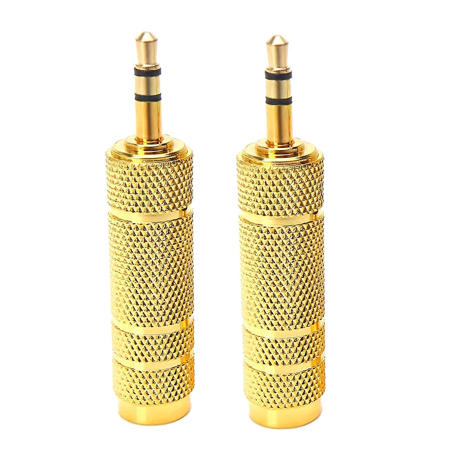 6.35mm 3.5mm Conversion Adapter (2 Pieces) Stereo Standard Plug - Stereo Mini Plug Female Male Gold Plated For Headphones, Microphones, Musical
6.35mm 3.5mm Conversion Adapter (2 Pieces) Stereo Standard Plug - Stereo Mini Plug Female Male Gold Plated For Headphones, Microphones, Musical
