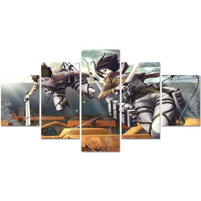 Poster Modular 5 Pieces ATTACK ON TITAN Painting HD Prints Canvas Wall Art Pictures Modern For Living Room Home Decor No Frame 20x35 20x45 20x55cm
Poster Modular 5 Pieces ATTACK ON TITAN Painting HD Prints Canvas Wall Art Pictures Modern For Living Room Home Decor No Frame 20x35 20x45 20x55cm