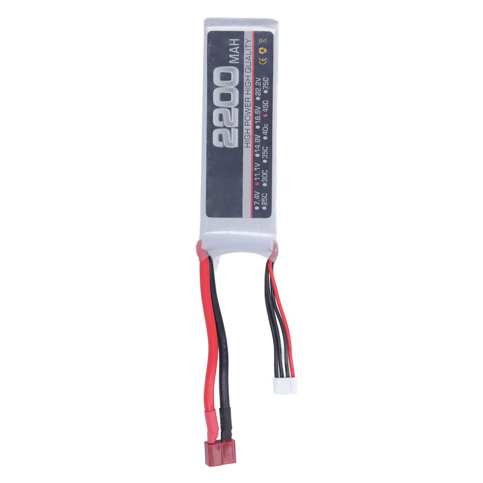 High Rate Lithium Battery Professional 11.1V 3S 2200mAh 45C RC Lipo Battery for RC Drone Parts T
High Rate Lithium Battery Professional 11.1V 3S 2200mAh 45C RC Lipo Battery for RC Drone Parts T