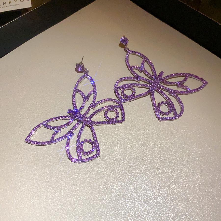 Silver Needle Diamond Butterfly Pendant Earrings Light Luxury High-end Earrings Fashion Exaggerated Temperament Earrings Design Sense Niche
Silver Needle Diamond Butterfly Pendant Earrings Light Luxury High-end Earrings Fashion Exaggerated Temperament Earrings Design Sense Niche
