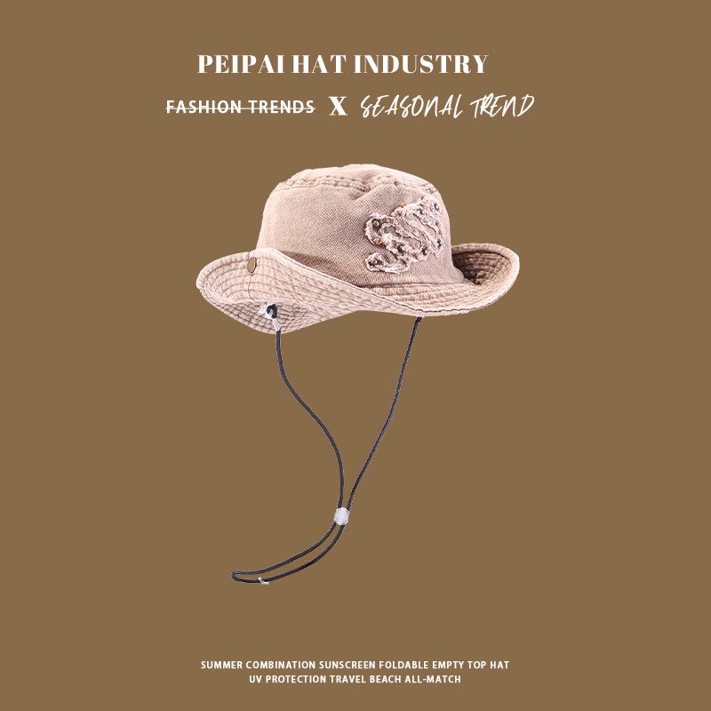 Washable Denim Bucket Hat: Distressed Summer Sun Protection for a Chic, Small-Face Look. One Size
Washable Denim Bucket Hat: Distressed Summer Sun Protection for a Chic, Small-Face Look. One Size