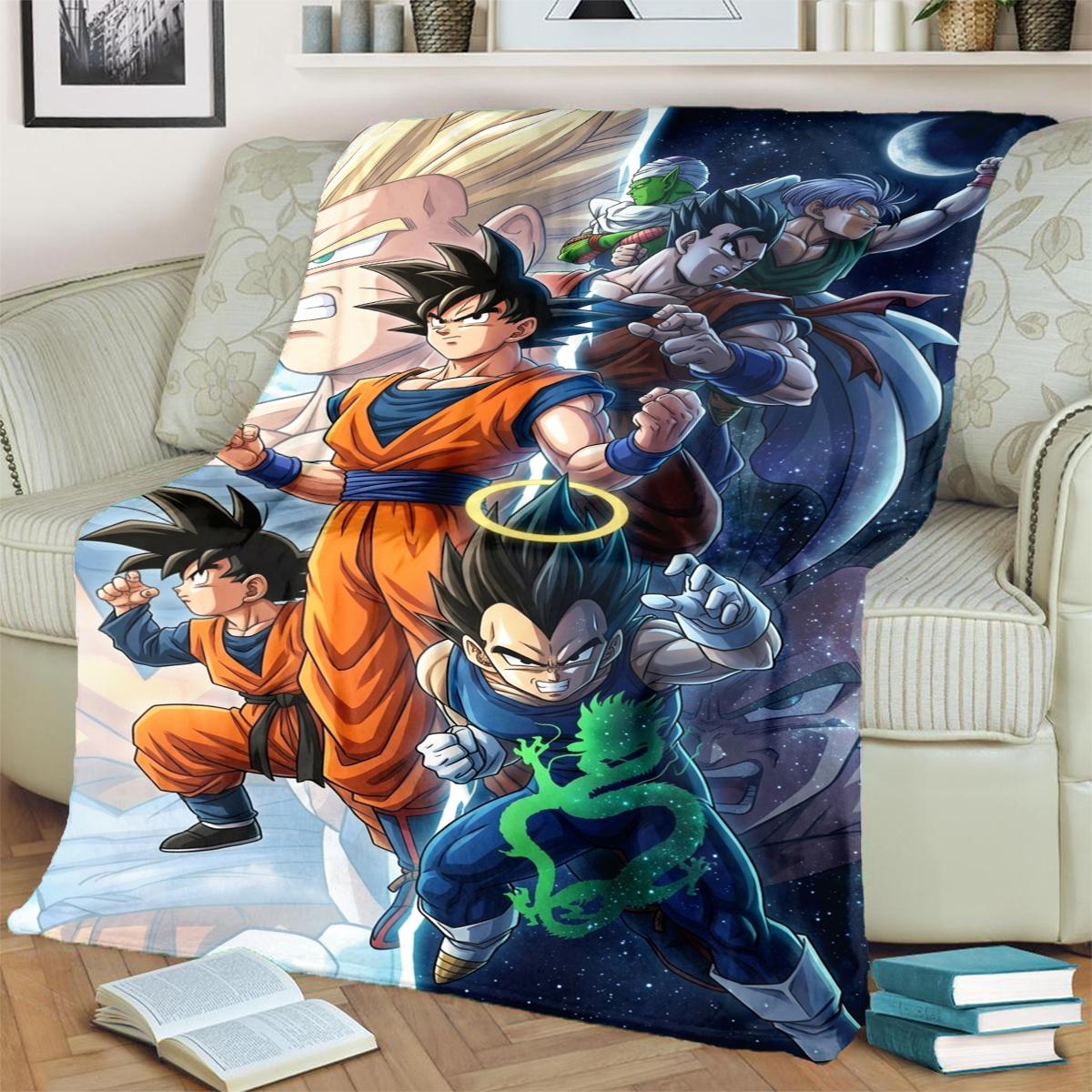 Comfortable Dragon Ball! Flannel Print Blanket for Bedrooms, Sofas, Beds, Chairs, Picnics, Travel 75x90cm
Comfortable Dragon Ball! Flannel Print Blanket for Bedrooms, Sofas, Beds, Chairs, Picnics, Travel 75x90cm
