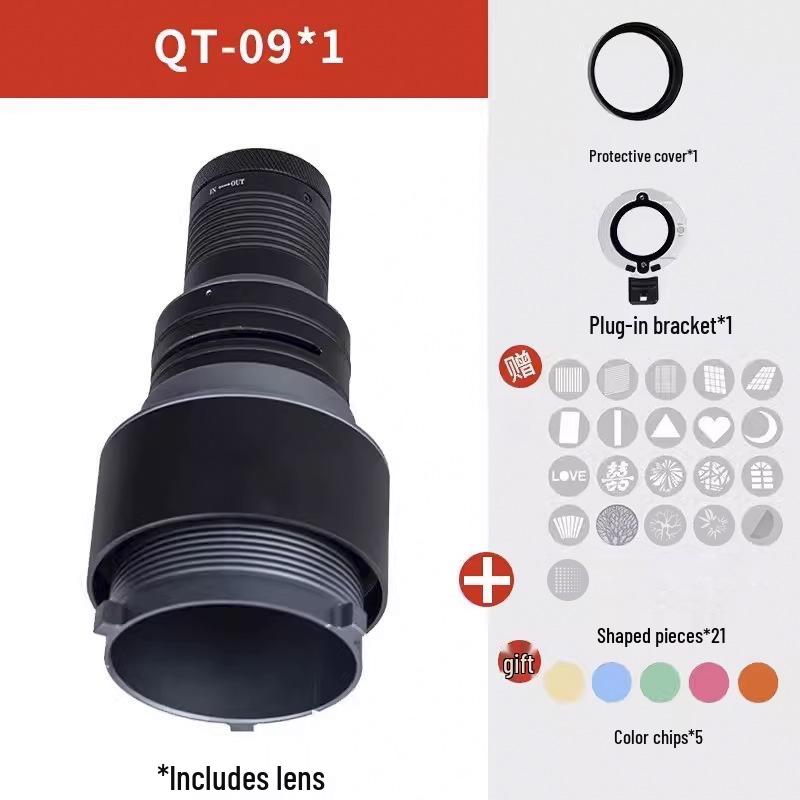 Bayang QT09 8-Sheet Light & Shadow Projection LED Beam for Photography
Bayang QT09 8-Sheet Light & Shadow Projection LED Beam for Photography