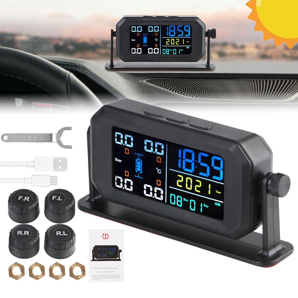 Система контроля давления в шинах автомобиля USB / Солнечная TPMS Монитор температуры шин Цифровые часы Отображение даты недели года Универсальный с вращающимся держателем чёрный
Система контроля давления в шинах автомобиля USB / Солнечная TPMS Монитор температуры шин Цифровые часы Отображение даты недели года Универсальный с вращающимся держателем чёрный