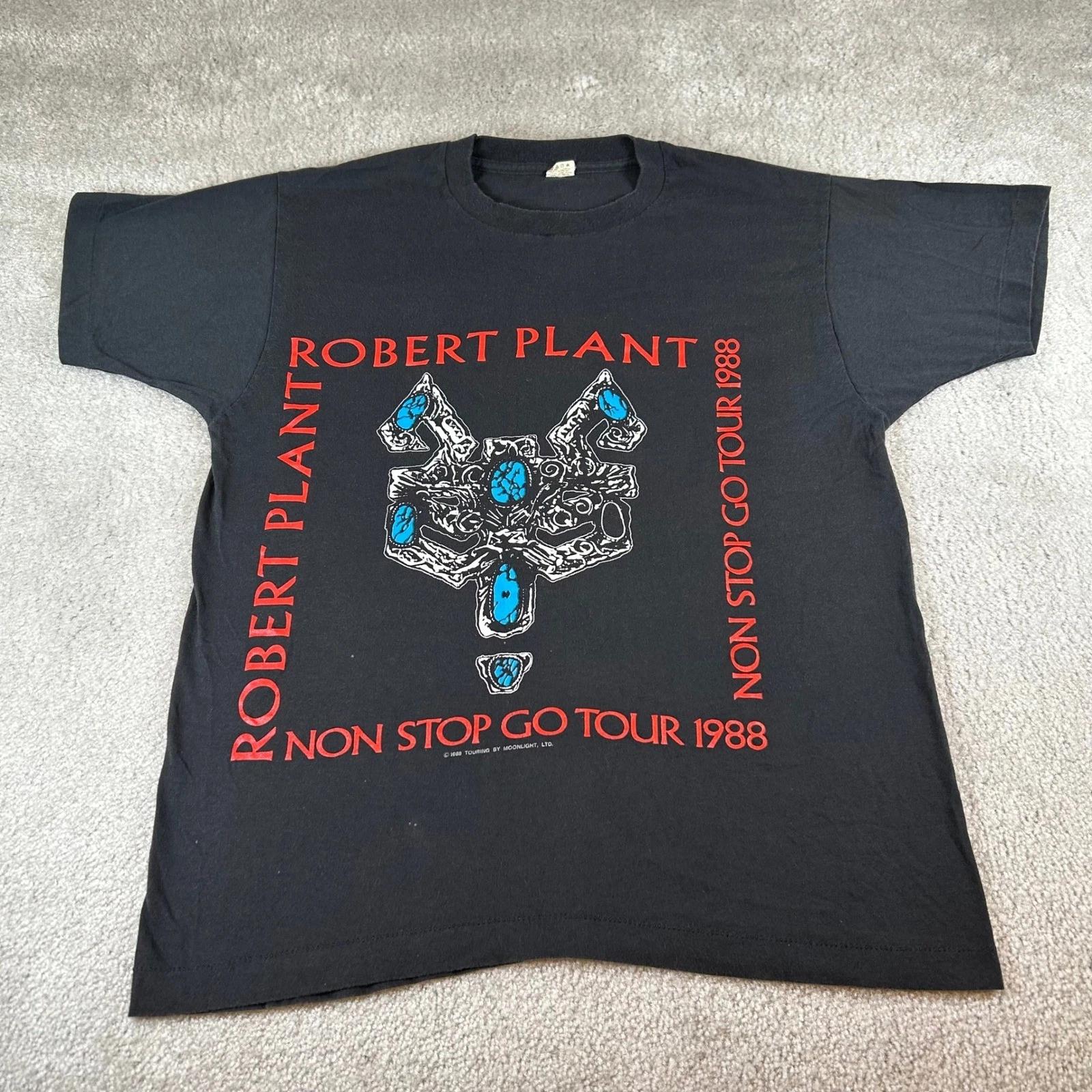 Vintage Robert Plant Non Stop Go Tour 1988 Concert Band T-shirt Men s Size Large S
Vintage Robert Plant Non Stop Go Tour 1988 Concert Band T-shirt Men s Size Large S