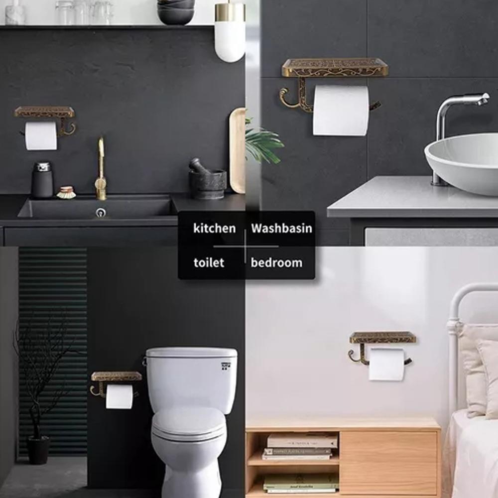 Vintage Style Paper Roll Rack Wall Mounted Toilet Tissue Roll Holder Home Dorm Hotel золотий
Vintage Style Paper Roll Rack Wall Mounted Toilet Tissue Roll Holder Home Dorm Hotel золотий