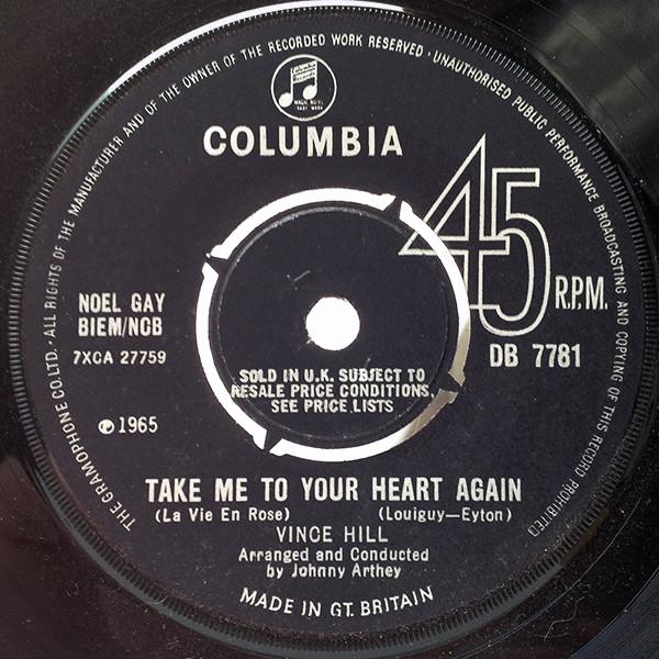 7-дюймовая пластинка VINCE HILL - Take Me To Your Heart Again DB7781 Columbia 1965 UK Pop б/у
7-дюймовая пластинка VINCE HILL - Take Me To Your Heart Again DB7781 Columbia 1965 UK Pop б/у