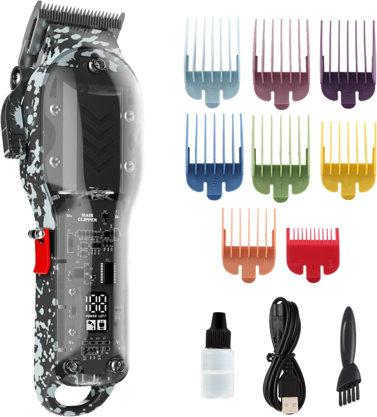 Clippers for Men, Cordless Barber kit for Hair Cutting & Grooming, Hair Clippers Set for Barber Haircut United States
Clippers for Men, Cordless Barber kit for Hair Cutting & Grooming, Hair Clippers Set for Barber Haircut United States