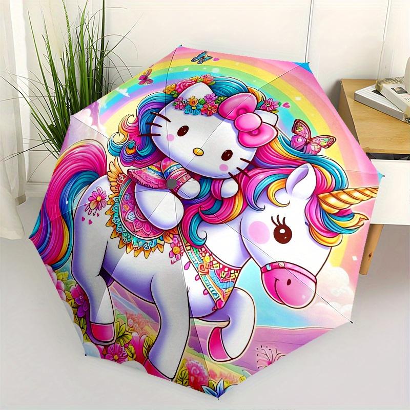 Hello Kitty,Unicorn Automatic Folding Umbrella-Simple 8-Rib Design, Bright Cartoon Pattern, Durable Iron Frame, Suitable For Travel, Outdoor
Hello Kitty,Unicorn Automatic Folding Umbrella-Simple 8-Rib Design, Bright Cartoon Pattern, Durable Iron Frame, Suitable For Travel, Outdoor