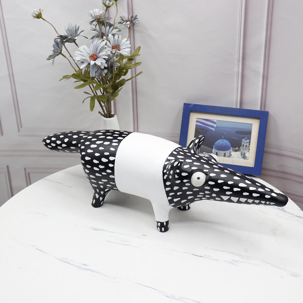 Modern Black, White, Blue, Pink Fox Ornament for Room or Office Decor 58x14x18 cm чёрный
Modern Black, White, Blue, Pink Fox Ornament for Room or Office Decor 58x14x18 cm чёрный