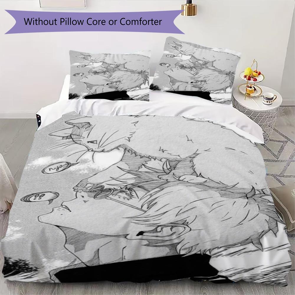 Jujutsu Kaisen Pattern Bedding uilt Set uilt Cover Pillowcase Home Decoration Birthday Gift (1 * duvet cover + 2 * pillowcase without core) 135x200cm
Jujutsu Kaisen Pattern Bedding uilt Set uilt Cover Pillowcase Home Decoration Birthday Gift (1 * duvet cover + 2 * pillowcase without core) 135x200cm