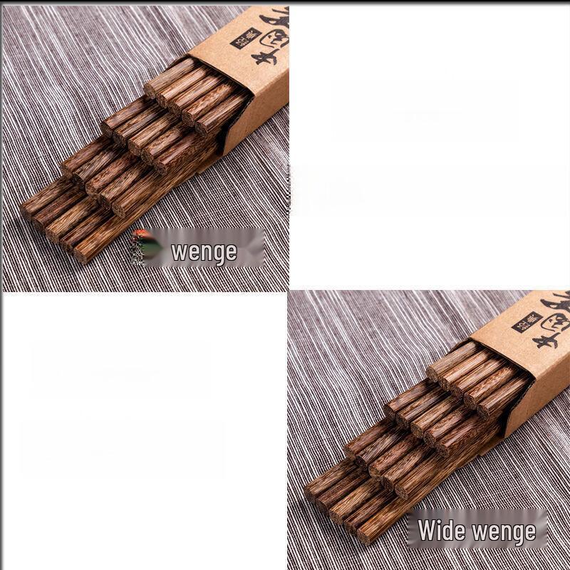 ZISIZ Natural Wenge Wood Chopsticks - 30 Pairs Set
ZISIZ Natural Wenge Wood Chopsticks - 30 Pairs Set