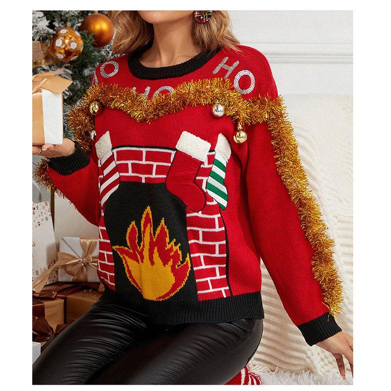 2024 Повседневный вышитый рождественский вязаный свитер Рождественский свитер Red Christmas Sweater S
2024 Повседневный вышитый рождественский вязаный свитер Рождественский свитер Red Christmas Sweater S