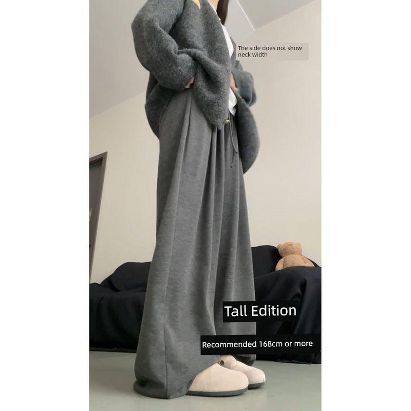 Spring and Autumn Gray Glutinous Rice Pants, Loose Wide-Leg, Drapey, Soft and Slimming, Plus-Size Women s Casual Long Pants for Petite Figures Dark Gray Tall Version XL
Spring and Autumn Gray Glutinous Rice Pants, Loose Wide-Leg, Drapey, Soft and Slimming, Plus-Size Women s Casual Long Pants for Petite Figures Dark Gray Tall Version XL