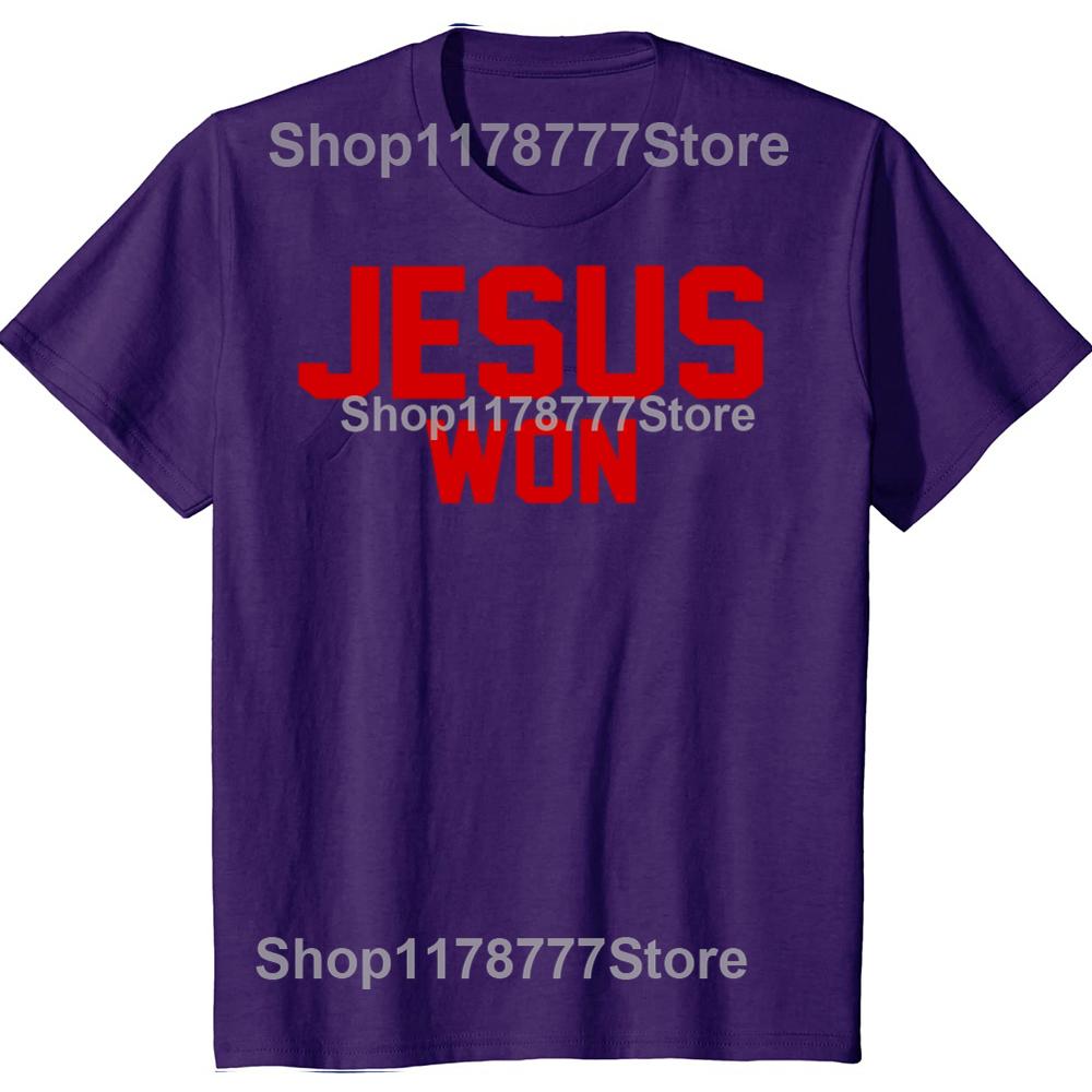 Funny Jesus Won T Shirt Cotton Streetwear Short Sleeve Birthday Gifts Mens Clothing Fashion Casual Loose Faith Christian T Shirt 4XL
Funny Jesus Won T Shirt Cotton Streetwear Short Sleeve Birthday Gifts Mens Clothing Fashion Casual Loose Faith Christian T Shirt 4XL