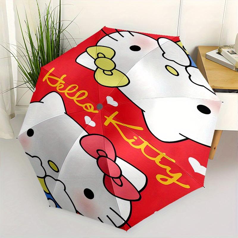 Hello Kitty,Bow Automatic Folding Umbrella-Simple 8-Rib Design, Bright Cartoon Pattern, Durable Iron Frame, Suitable For Travel, Outdoor, Be
Hello Kitty,Bow Automatic Folding Umbrella-Simple 8-Rib Design, Bright Cartoon Pattern, Durable Iron Frame, Suitable For Travel, Outdoor, Be