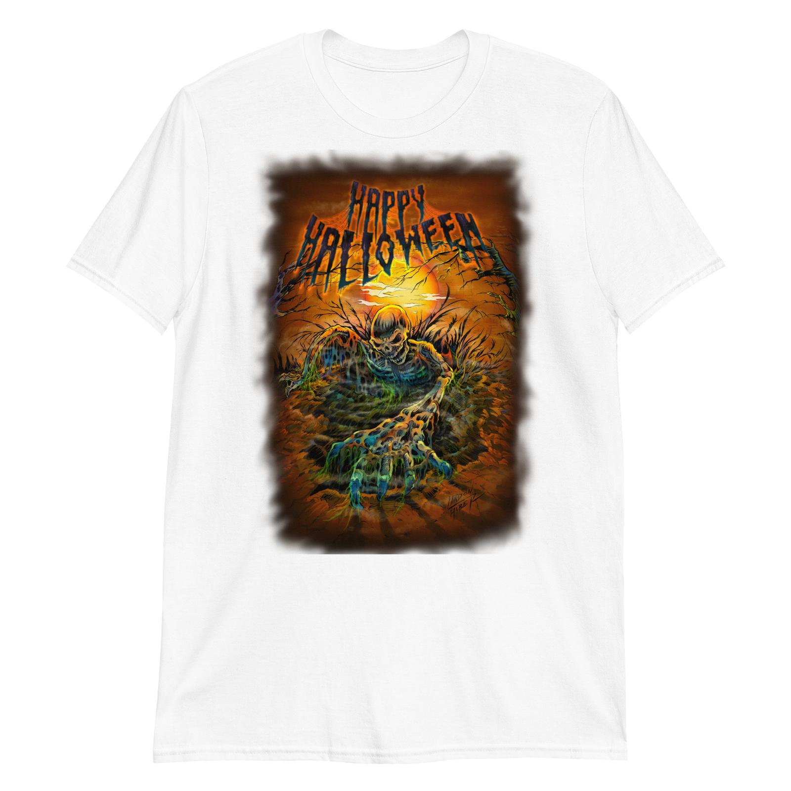 Halloween Skeleton T shirt-by Landon Huber- Spooky Art - Gildan 64000 5XL різнокольоровий
Halloween Skeleton T shirt-by Landon Huber- Spooky Art - Gildan 64000 5XL різнокольоровий
