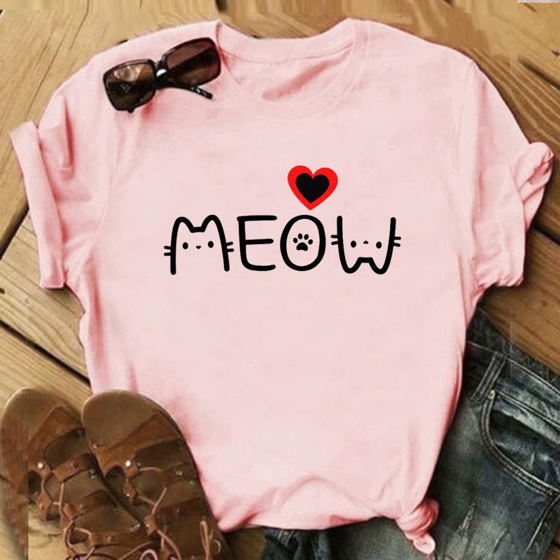Letter Cat Pet Print European and American Clothing Top Womens Tshirt Graphic T Shirts Vintage Women Clothes 4XL
Letter Cat Pet Print European and American Clothing Top Womens Tshirt Graphic T Shirts Vintage Women Clothes 4XL