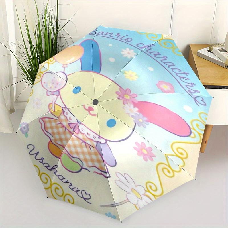 Sanrio Characters,Usahana Automatic Folding Umbrella Simple 8 Rib Design, Bright Cartoon Pattern, Durable Iron Frame, Suitable For Travel, O
Sanrio Characters,Usahana Automatic Folding Umbrella Simple 8 Rib Design, Bright Cartoon Pattern, Durable Iron Frame, Suitable For Travel, O