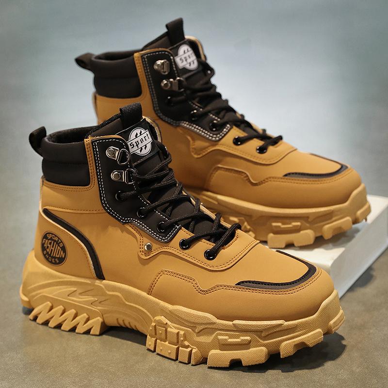 Men s shoes 2024 autumn new high-top Martin boots outdoor men s non-slip and wear-resistant thick-soled versatile tooling trendy shoes 44
Men s shoes 2024 autumn new high-top Martin boots outdoor men s non-slip and wear-resistant thick-soled versatile tooling trendy shoes 44