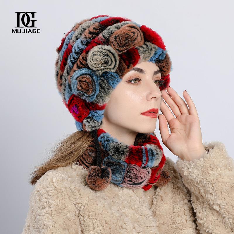 Шапка Женская Зимняя Новая из Кролика Рекс Утолщенная и Теплая Зимняя Универсальная и Милая Меховая Шапка Шарф Hat+Scarf Set
Шапка Женская Зимняя Новая из Кролика Рекс Утолщенная и Теплая Зимняя Универсальная и Милая Меховая Шапка Шарф Hat+Scarf Set
