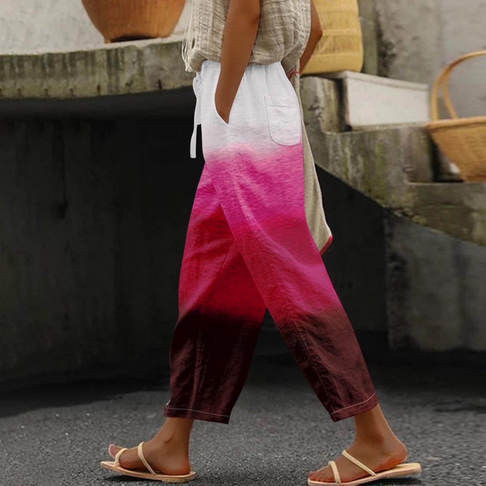 Женские повседневные брюки. Модные повседневные брюки с градиентным принтом и карманами. L
Женские повседневные брюки. Модные повседневные брюки с градиентным принтом и карманами. L