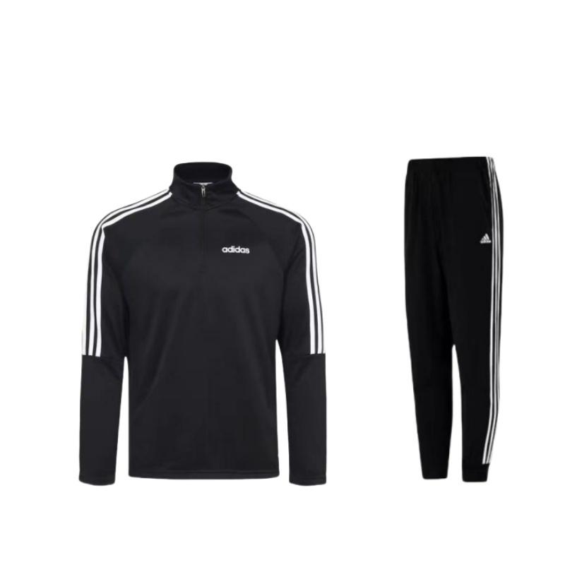 Adidas Повседневный свитер с воротником-стойкой в полоску, винтажный спортивный комплект с брюками и манжетами, унисекс, комплект с капюшоном, черный H46105+DY3145 S
Adidas Повседневный свитер с воротником-стойкой в полоску, винтажный спортивный комплект с брюками и манжетами, унисекс, комплект с капюшоном, черный H46105+DY3145 S