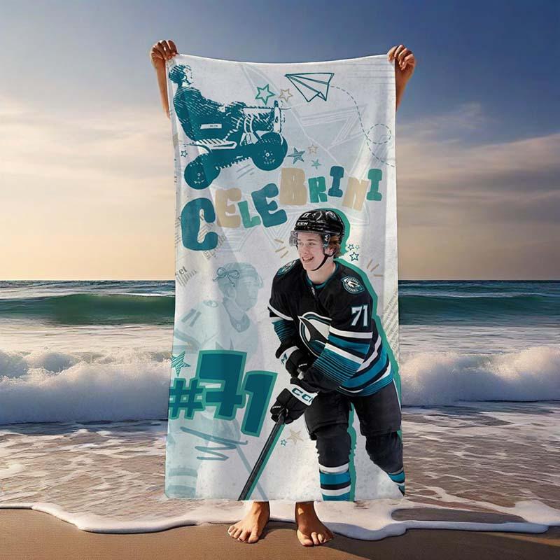 1PC Ice Hockey Star Macklin Celebrini Beach Towel, Quick Dry Soft Polyester Towel, Lightweight Absorbent Towel for Sports Fans, W30*H60(CM)
1PC Ice Hockey Star Macklin Celebrini Beach Towel, Quick Dry Soft Polyester Towel, Lightweight Absorbent Towel for Sports Fans, W30*H60(CM)