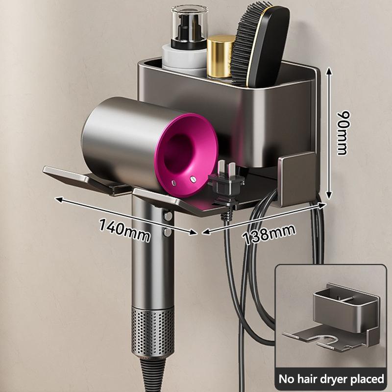 Легко устанавливаемый металлический держатель для фена - настенный, не требующий сверления органайзер для ванной комнаты для электрических фенов серый
Легко устанавливаемый металлический держатель для фена - настенный, не требующий сверления органайзер для ванной комнаты для электрических фенов серый