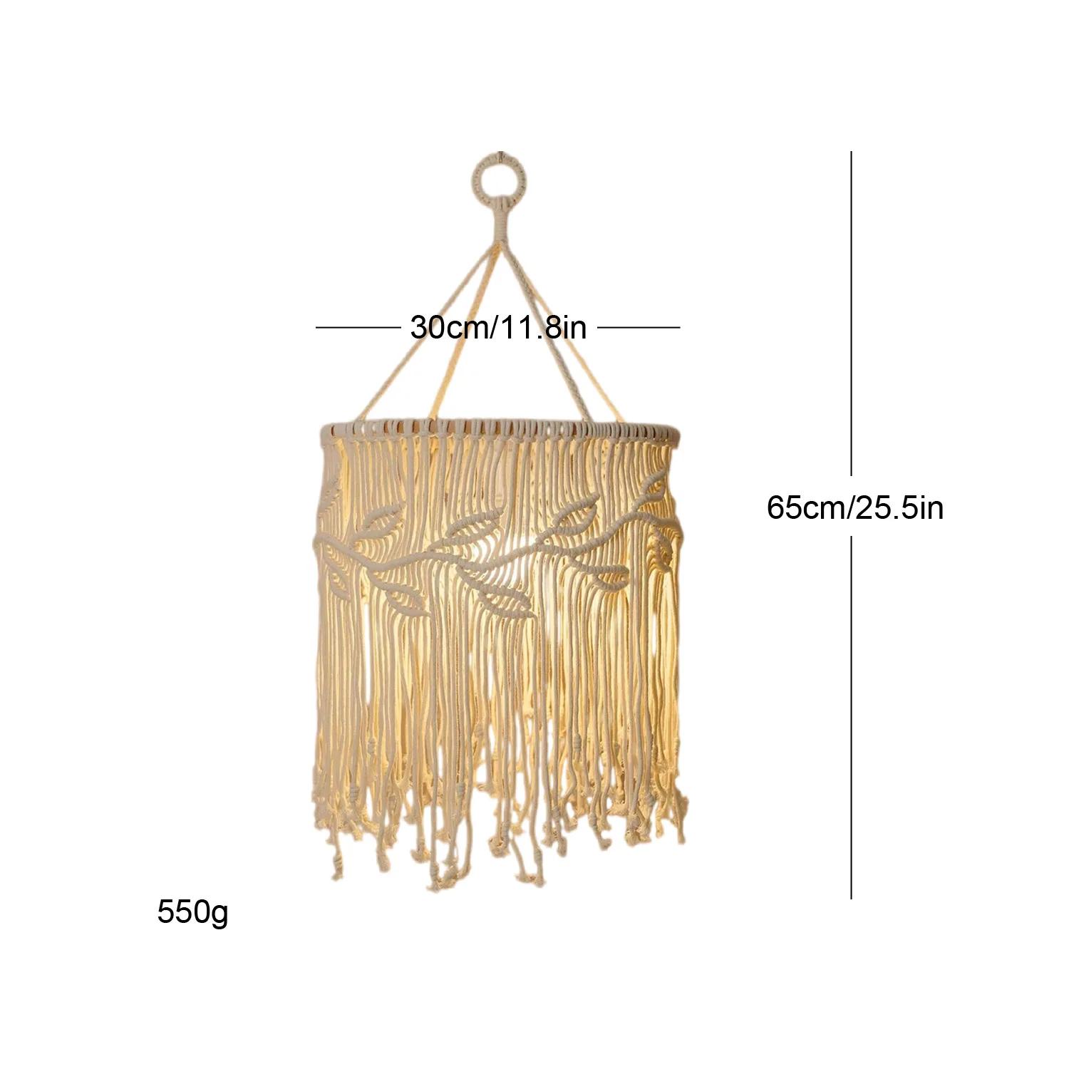 Nordic Style Hand Woven Cotton Rope Lampshade, Hand Woven Decorative Hanging Lampshade Homestay Lighting Pendant Room Decoration
Nordic Style Hand Woven Cotton Rope Lampshade, Hand Woven Decorative Hanging Lampshade Homestay Lighting Pendant Room Decoration