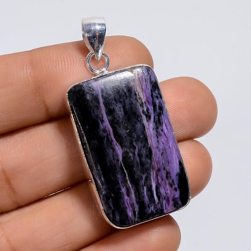 Fabulous Top Grade Qualite 100% Natural Charoite Radiant Shape Ethnic Style Handmade Jewelry 925 Steling Silver Plated Pendant 1.6 WSJ-5026 1.6
Fabulous Top Grade Qualite 100% Natural Charoite Radiant Shape Ethnic Style Handmade Jewelry 925 Steling Silver Plated Pendant 1.6 WSJ-5026 1.6
