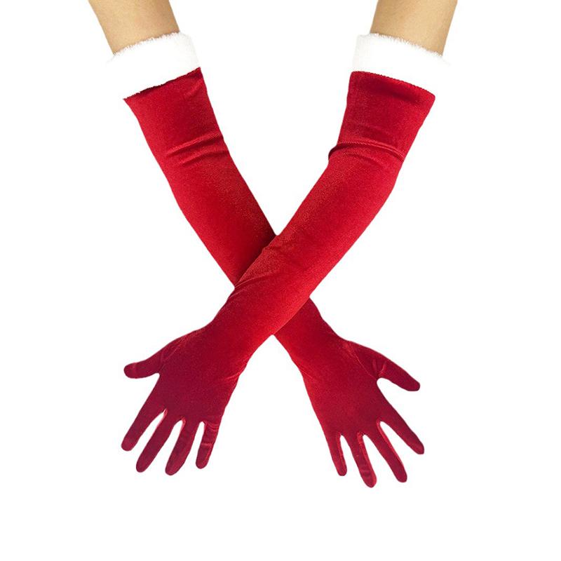 Women Christmas Velvet Long Gloves Autumn Winter Warm Red Evening Dress Etiquette Retro Style Banquet Accessories Elasticity One Size
Women Christmas Velvet Long Gloves Autumn Winter Warm Red Evening Dress Etiquette Retro Style Banquet Accessories Elasticity One Size