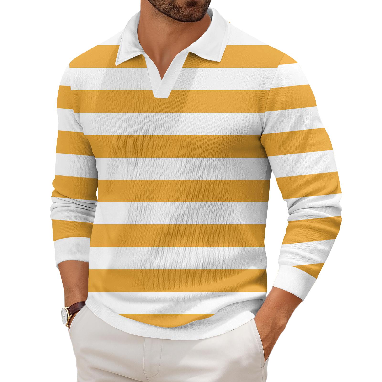 Мужская повседневная модная трикотажная рубашка с длинным рукавом и принтом на лацкане XXXL жёлтый
Мужская повседневная модная трикотажная рубашка с длинным рукавом и принтом на лацкане XXXL жёлтый