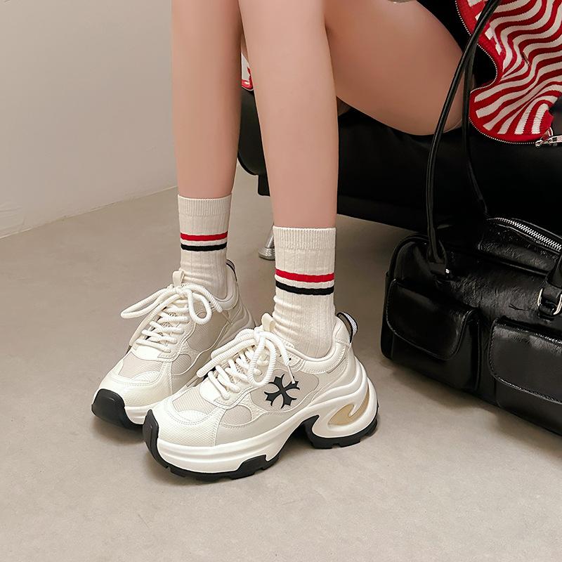 Height increase 7.5cm~ Cross flower platform casual sports shoes women s platform dad shoes running shoes 40
Height increase 7.5cm~ Cross flower platform casual sports shoes women s platform dad shoes running shoes 40