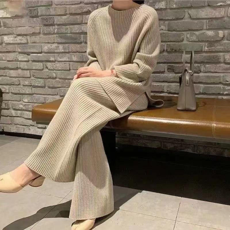IHUASU Laid-back Style, Elegant Solid Color, Casual and Elegant, Split Knitted Sweater, Wide-leg Pants, Two-piece Set for Women One size абрикосовый
IHUASU Laid-back Style, Elegant Solid Color, Casual and Elegant, Split Knitted Sweater, Wide-leg Pants, Two-piece Set for Women One size абрикосовый