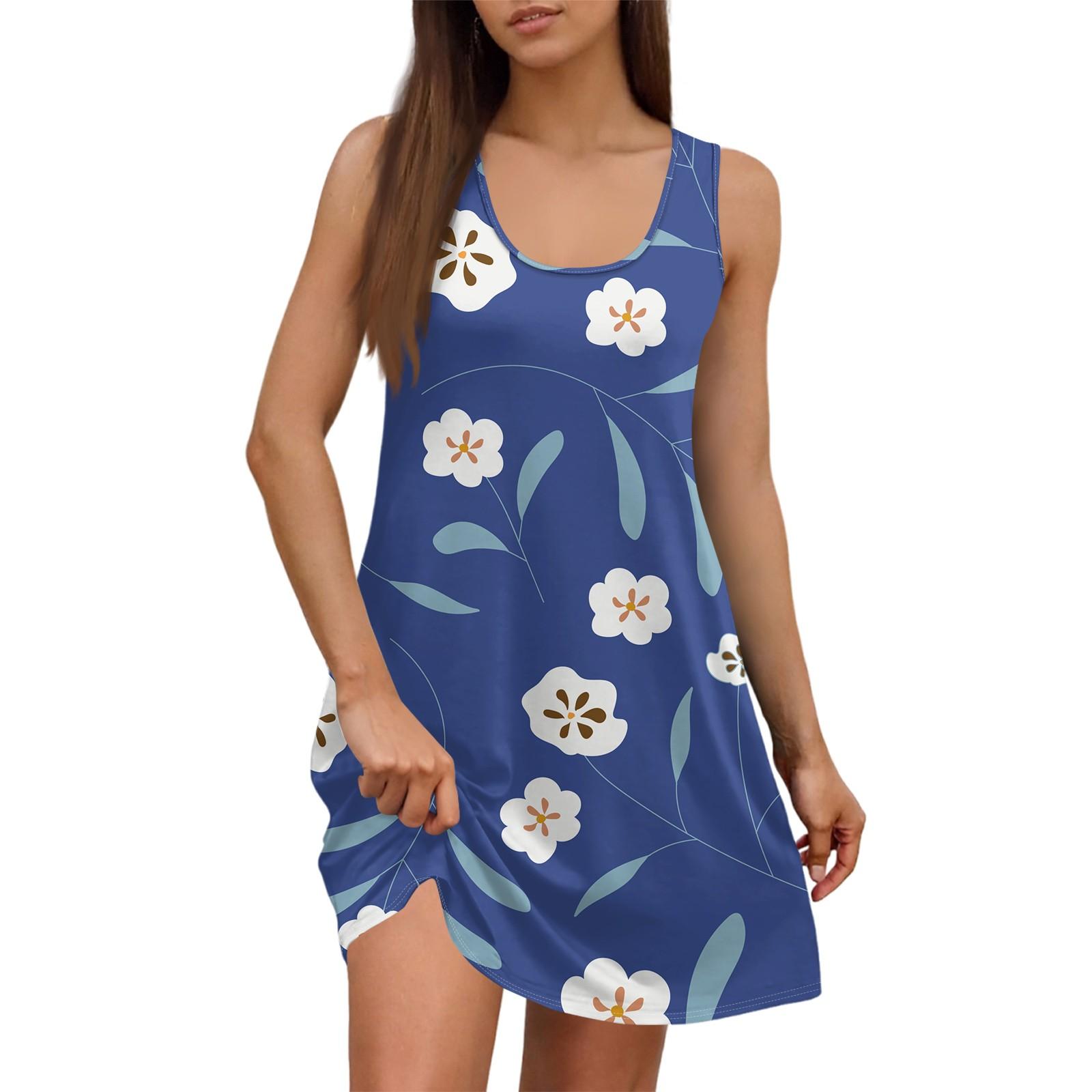 Women s Summer Casual Square Neck Floral Print Dress Sleeveless Dress With Pockets S зелений
Women s Summer Casual Square Neck Floral Print Dress Sleeveless Dress With Pockets S зелений
