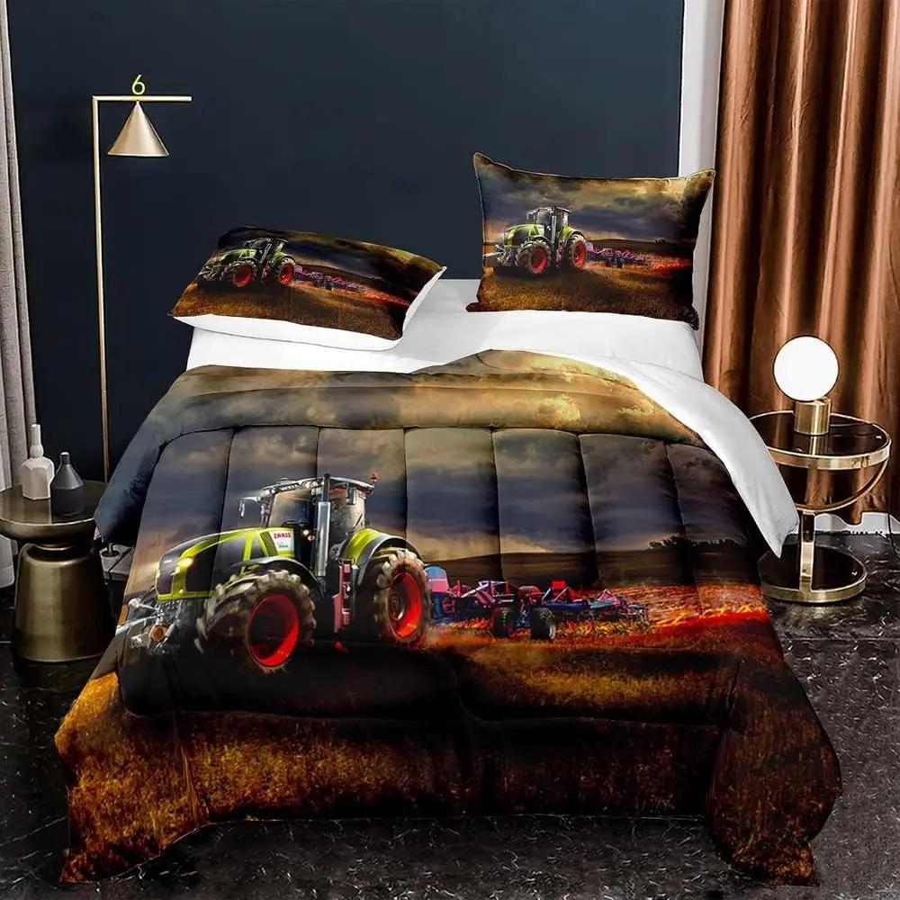 Boys Cartoon Tractors Duvet Cover Set Farm Construction Vehicles Bedding for Kids Teens Children 100x135cm 2pcs&Duvet Cover
Boys Cartoon Tractors Duvet Cover Set Farm Construction Vehicles Bedding for Kids Teens Children 100x135cm 2pcs&Duvet Cover