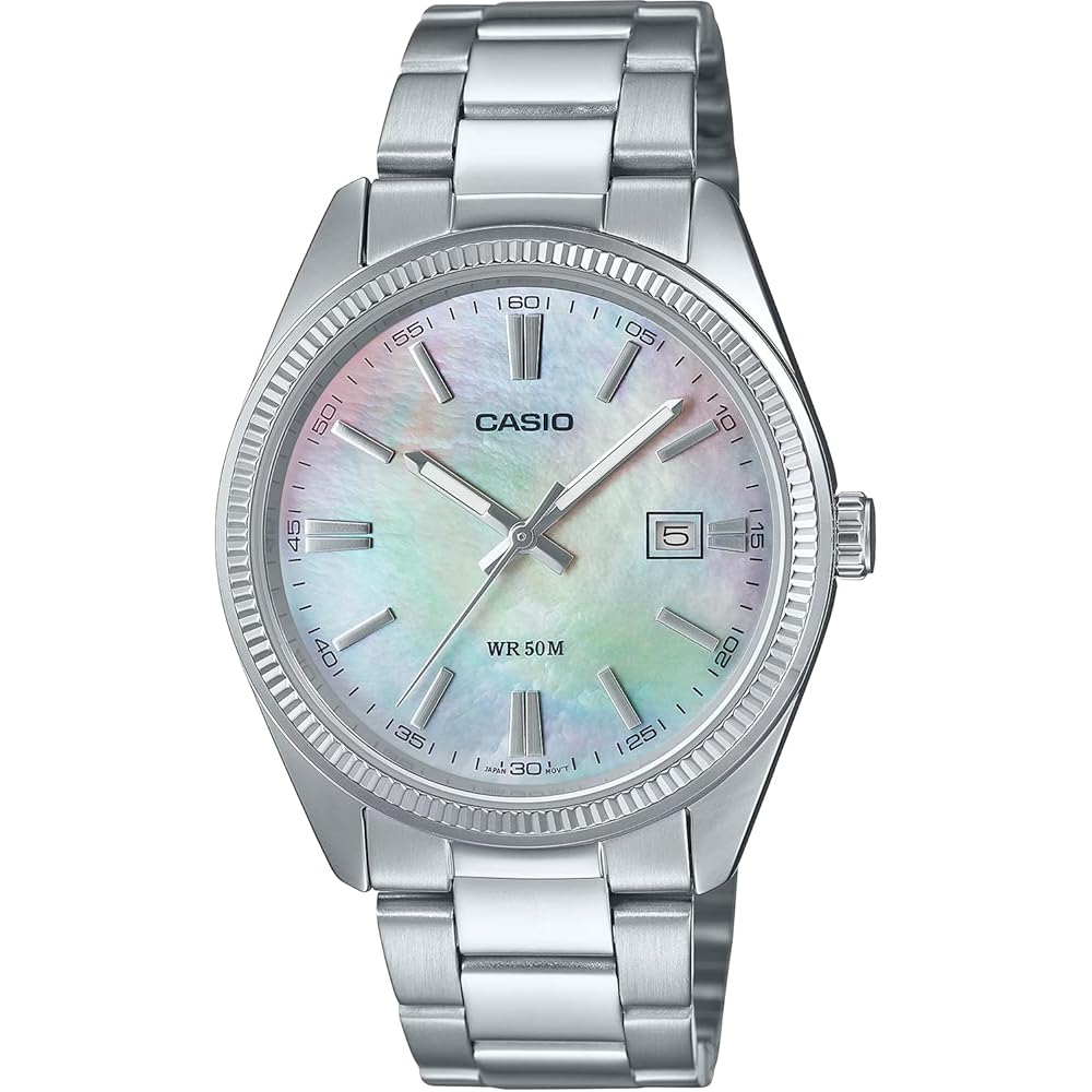 Casio MTP-1302DS-7AV Analog Quartz Men s Watch Metal Band Silver White Mother of Pearl Dial
Casio MTP-1302DS-7AV Analog Quartz Men s Watch Metal Band Silver White Mother of Pearl Dial