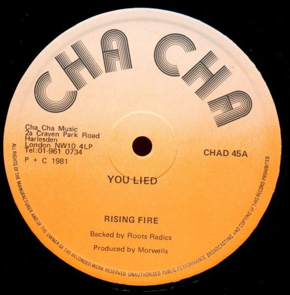 12-дюймовая пластинка RISING FIRE - You Lied / Free Blackman CHAD45 Cha Cha 1981 UK Reggae, Ska & Dub б/у
12-дюймовая пластинка RISING FIRE - You Lied / Free Blackman CHAD45 Cha Cha 1981 UK Reggae, Ska & Dub б/у