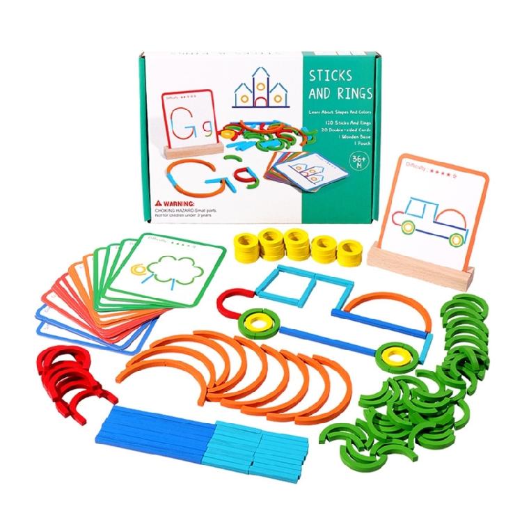 Wooden Geometry Learning Block Set For Kids Logical Thinking Fine Motor Skill Exercise Sticks and Arch Puzzle Toy 1
Wooden Geometry Learning Block Set For Kids Logical Thinking Fine Motor Skill Exercise Sticks and Arch Puzzle Toy 1