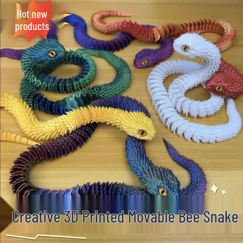 Luminous 3D Printed Movable Viper Snake Figurine - Trendy Children s Birthday Gift Ornament Model
Luminous 3D Printed Movable Viper Snake Figurine - Trendy Children s Birthday Gift Ornament Model