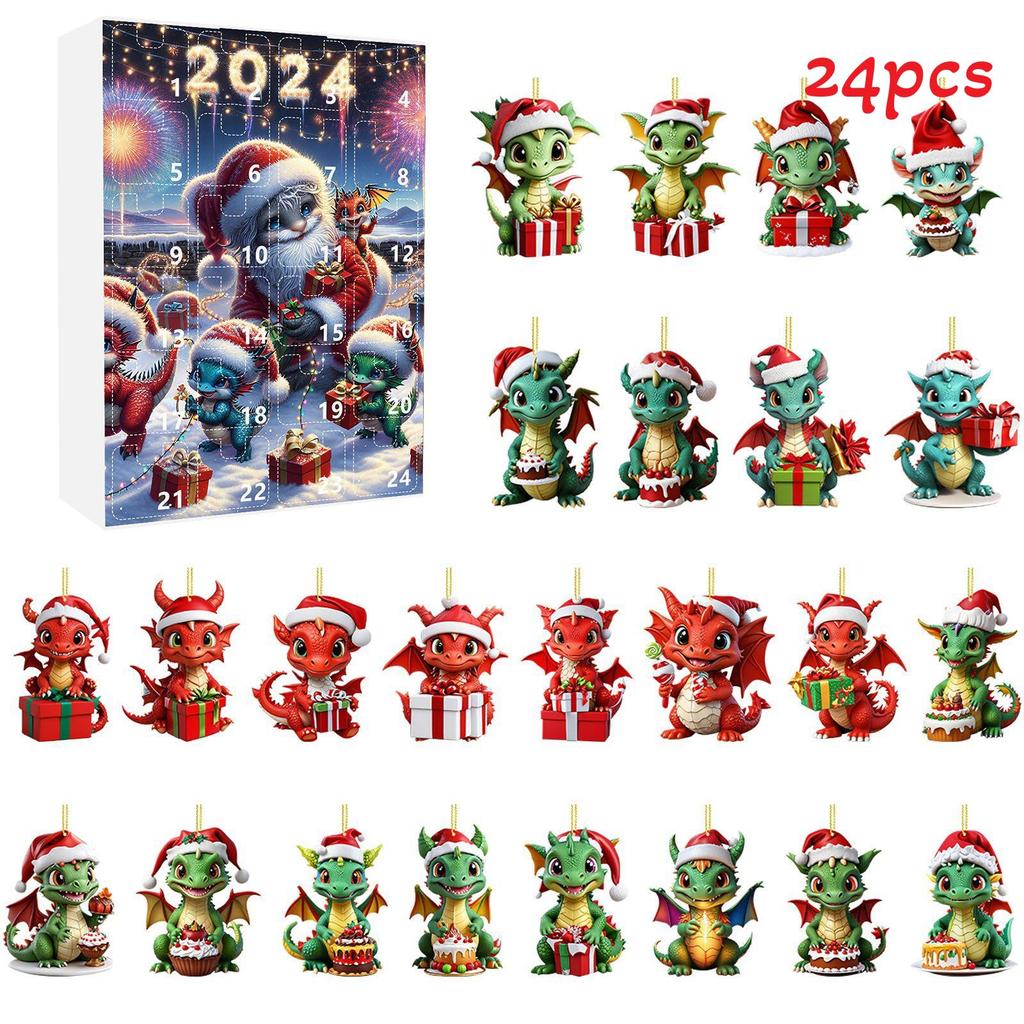 Enchanting Christmas Blind Box Advent Calendar Featuring 24 Adorable Dragon Ornaments Box G
Enchanting Christmas Blind Box Advent Calendar Featuring 24 Adorable Dragon Ornaments Box G
