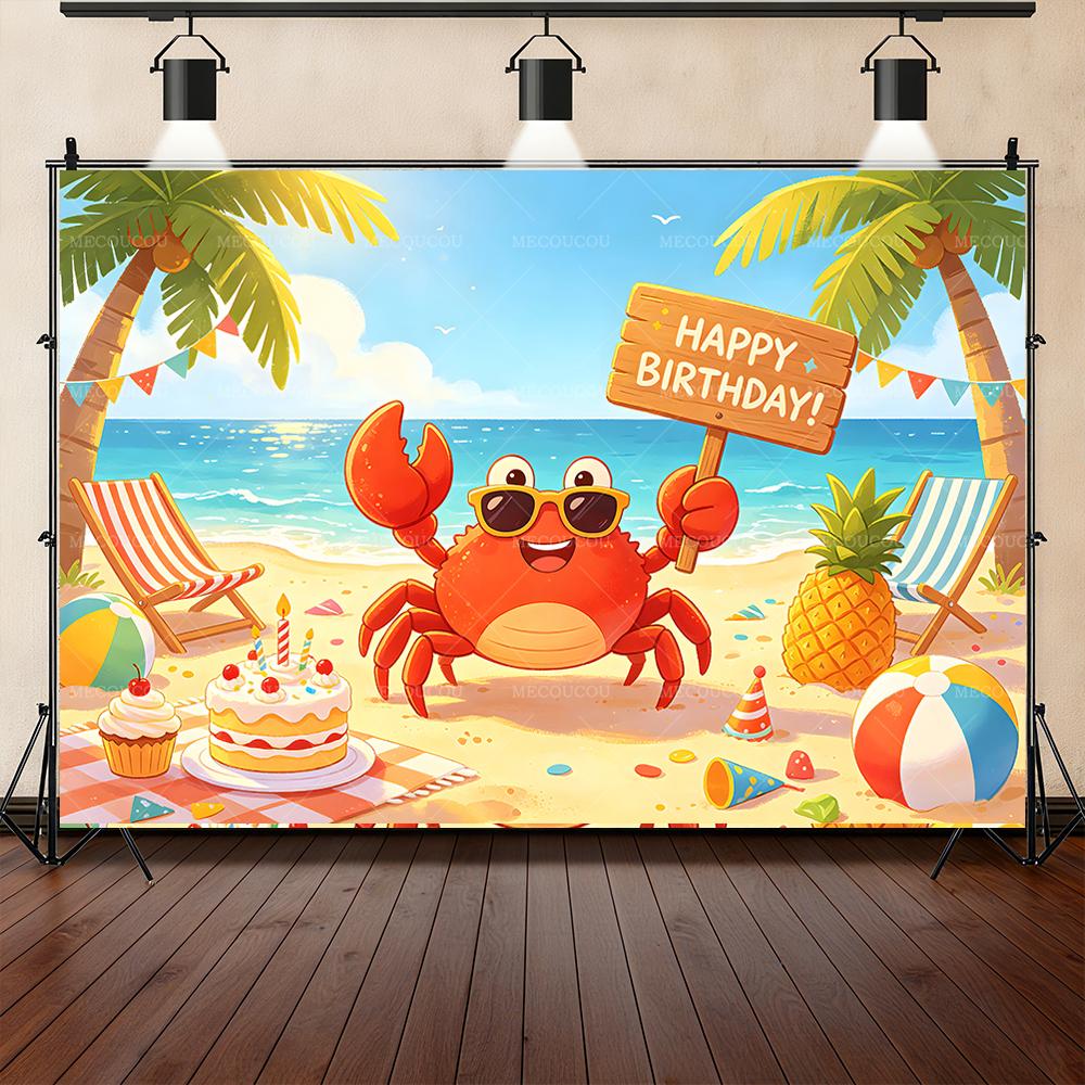 BEPAN Summer seaside scenery cartoon little crab theme banner children s birthday party friends partydecoration room decoration poste Vinyl--W120xH80cm
BEPAN Summer seaside scenery cartoon little crab theme banner children s birthday party friends partydecoration room decoration poste Vinyl--W120xH80cm