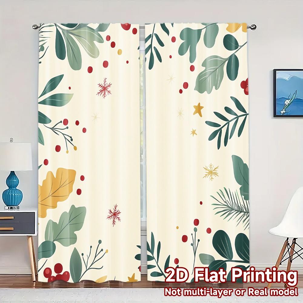 Curtains Christmas Berries Greenery Stars Chic Fashionable Polyester Versatile All Season Home Decor Curtain Set Of 2 Made Washable W100*H70(CM)-Grommet top&2PCS
Curtains Christmas Berries Greenery Stars Chic Fashionable Polyester Versatile All Season Home Decor Curtain Set Of 2 Made Washable W100*H70(CM)-Grommet top&2PCS