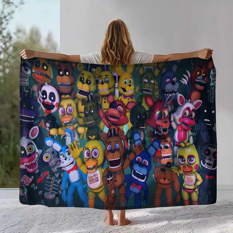 Horror Freddy F-FNAF Games Flannel Blanket,Ultra Soft Warm Plush Throw for Home Bedroom Bed Sofa Cover Office Camping Picnic 75x90cm
Horror Freddy F-FNAF Games Flannel Blanket,Ultra Soft Warm Plush Throw for Home Bedroom Bed Sofa Cover Office Camping Picnic 75x90cm